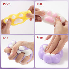 Yooshi Taba cat paw squishy soft slow-rise foam in hand