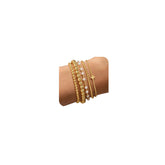 Yoosteel 5-piece beaded bracelet set for versatile stackable style.