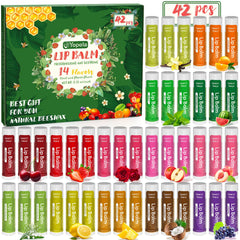 Yopela lip balm bulk collection with 42 tubes for everyday moisture