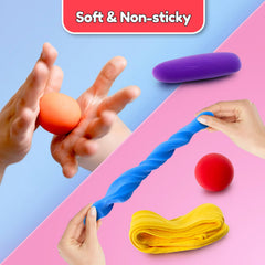 YOPINSAND clay set with shaping tools for kids' creative projects and mess-free crafting.