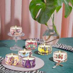 YOROXRG vanilla travel tin candle for warm, comforting scent