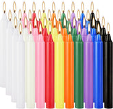 YOROXRG spell chime candles collection in rainbow colors for home decor and rituals.