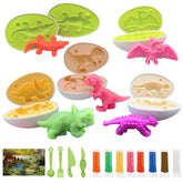 Yositochuan Playdough Dinosaur Eggs Set with dinosaur egg molds sparks imaginative play