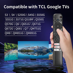 YOSUN remote demonstrates TCL Google TV compatibility for seamless setup.