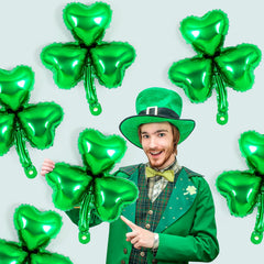 YOTHORN clover-design foil balloon 18in brightens walls and tables.