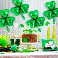 YOTHORN lucky-irish balloon with clover design perfect for St Patrick's Day celebrations.