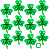 YOTHORN St Patrick's Day clover foil balloon, 18 inch adds festive shine to party decor.