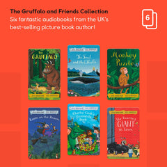 Back view of YOTO Gruffalo & Friends cards ready for family storytelling.