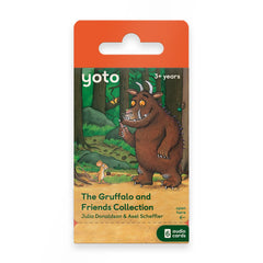YOTO Gruffalo & Friends cards front view for easy bedtime listening.