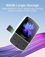 YOTON MP3 Player HiFi sound with crisp, detailed audio
