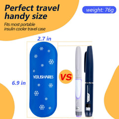 YOUSHARES diabetes ice packs: reusable nylon design for durable, long-lasting cooling