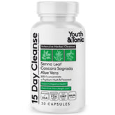 Youth & Tonic 15 Day Cleanse bottle pour for easy daily gut support.