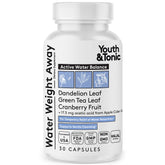 Youth & Tonic Water Away bottle with herbal diuretic formula for daily balance