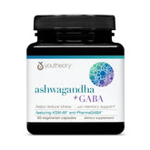 Youtheory Ashwagandha + GABA bottle for daily calm and mood balance