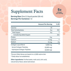 Youtheory Collagen Liquid Berry packet pour demonstrates on-the-go intake for daily wellness