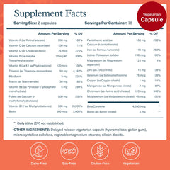 Youtheory High Potency Multi GLP-1 Support capsules closeup highlights highly absorbable vitamins.