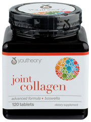 Youtheory Joint Collagen Advanced tablets neatly arranged for daily intake