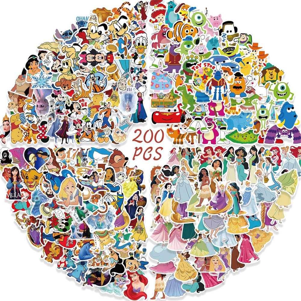 YOUTHSTORE Disney Princess sticker design 01 waterproof for water bottles