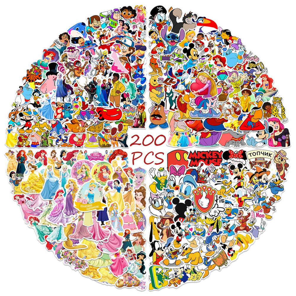 YOUTHSTORE Disney Princess sticker design 01 waterproof for water bottles