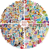 YOUTHSTORE Disney Princess sticker design 01 waterproof for water bottles