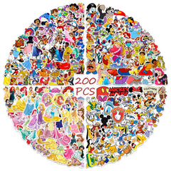 YOUTHSTORE Disney Princess sticker design 01 waterproof for water bottles