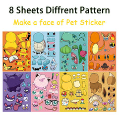 YOUTHSTORE cartoon pet stickers with bright colors for DIY crafts.