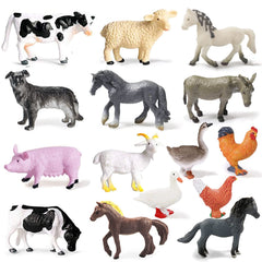 Yowlieu pig figurine for imaginative play and storytelling on a farm scene