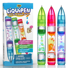 YoYa Toys Liquipen red liquid motion visuals aid focus during study.