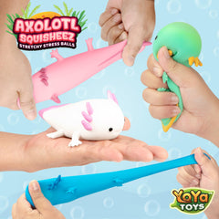 YoYa Toys Squisheez Axolotl white mini squishy for calming fidget play