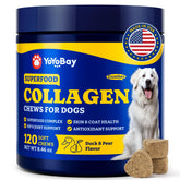 YoYoBay Collagen for Dogs bottle front promoting daily joint and skin support.