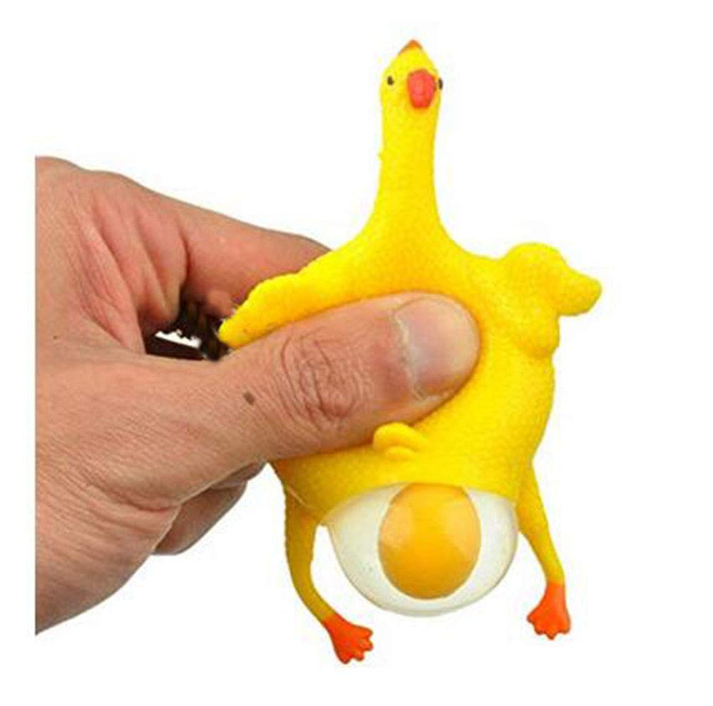 YOYOSTORE 16cm squishy chicken with egg toy for stress relief