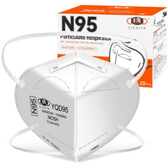 YQ YICHITA N95 mask box packaging shows portable protection for on-the-go use.