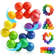 Yrissmiss sensory ball assembly enables imaginative shapes and tactile exploration.