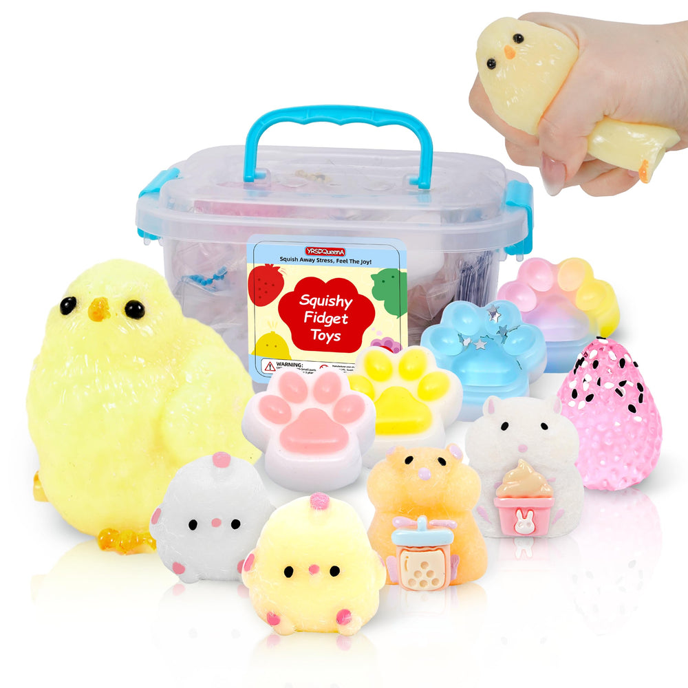 YRSDQueenA taba squishy chick for stress relief and playful tactile fun.