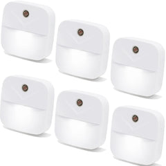 YRWXZYO 6-pack night light plug-in with gentle nighttime illumination for safe navigation