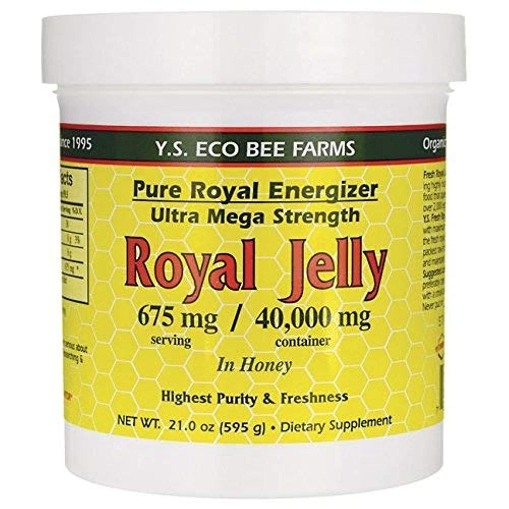 YS Eco Bee Farms royal jelly in honey gel pour for convenient daily serving