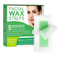 YSCFHSHC face wax strips for gentle, painless hair removal on sensitive skin.