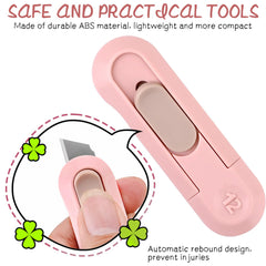 ysuovuf 4psc box cutter pocket-size for travel and on-the-go tasks.