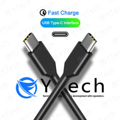 YTech 45W USB-C Chromebook charger back view showing compact design