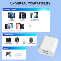 YTFCYIKBG compatible devices cover iPhone and Android for universal charging