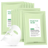 YTRAJU anti-acne mask packaging showing a 10-pack in sleek packaging for acne-prone skin