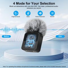 YUANRAN magnetic attachment mic offers versatile wearable options.