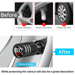 YUIQIEUY anodized black valve cap adds style and durability to wheels.