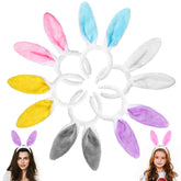 YUJUN bunny ears headband multi-color pack, perfect Easter party props and photos.