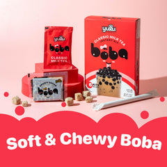 YULU FOODS authentic Taiwanese pearls add fresh texture to homemade bubble tea.