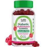 YUM-V'S Multivitamin Raspberry Gummies bottle shows 60 count for convenient daily nutrition.