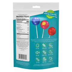 YumEarth Duo Pops fruit chew center, chewy contrast to shell for school snacks.