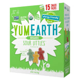 YumEarth Easter Sour Littles trio flavors in packets, great for lunchboxes.