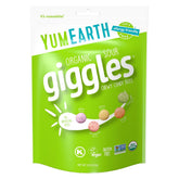 YumEarth Sour Giggles candy bag showing resealable packaging for on-the-go snacking