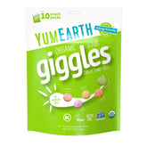 YumEarth Sour Giggles packaging box, ideal pantry snack for quick, colorful treats.